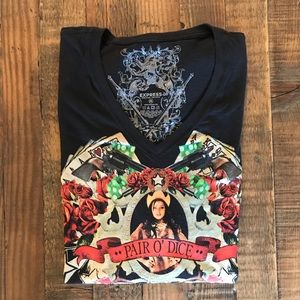 Men’s Express V-Neck Tee Shirt XXL